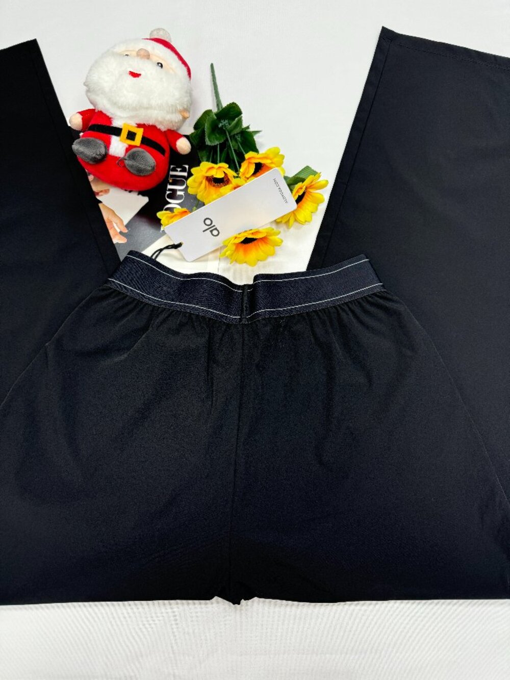 ALO Yoga Black Suit Pants 🤍 Wide Leg Regular Fit NWT - Picture 4 of 6
